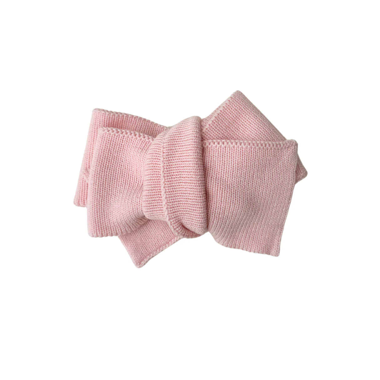 Knitted Oversized Topknot - Baby Pink