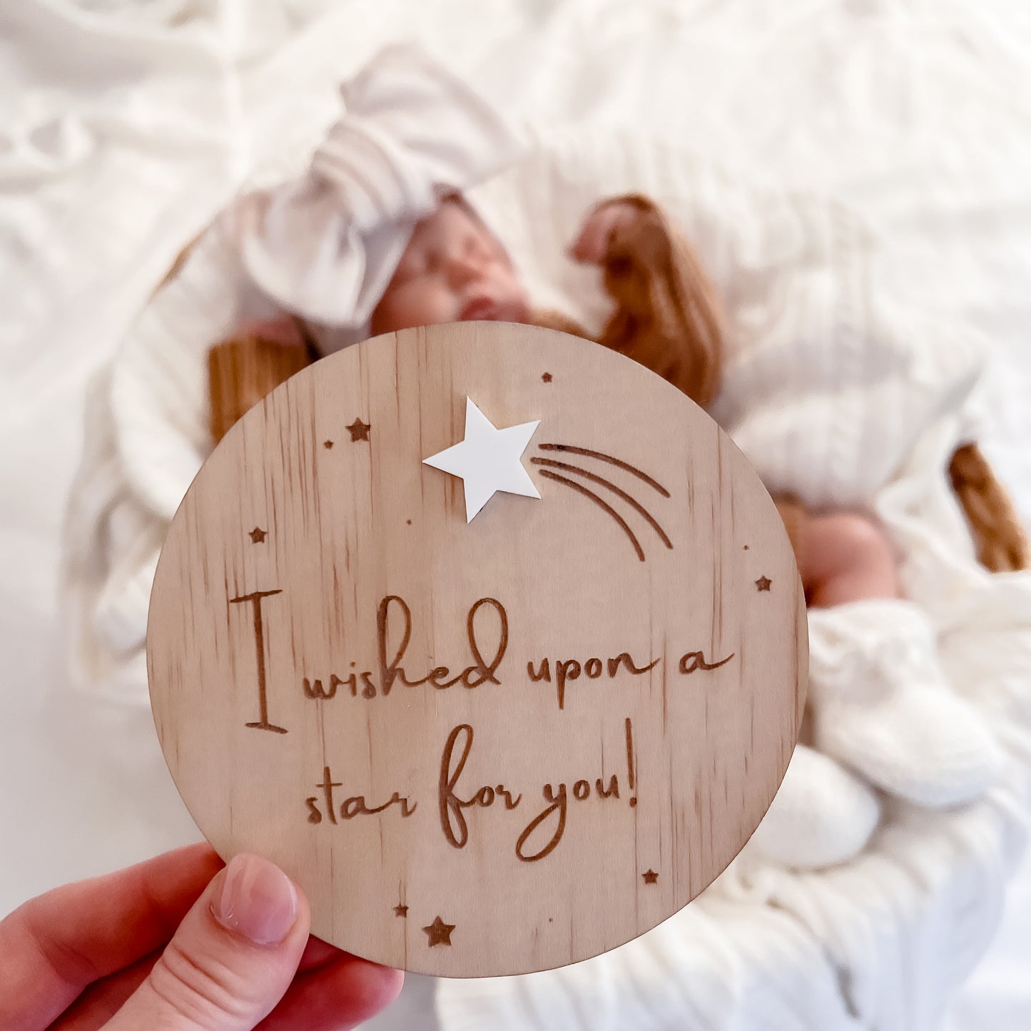 Wooden "Wished Upon a Star" Plaque