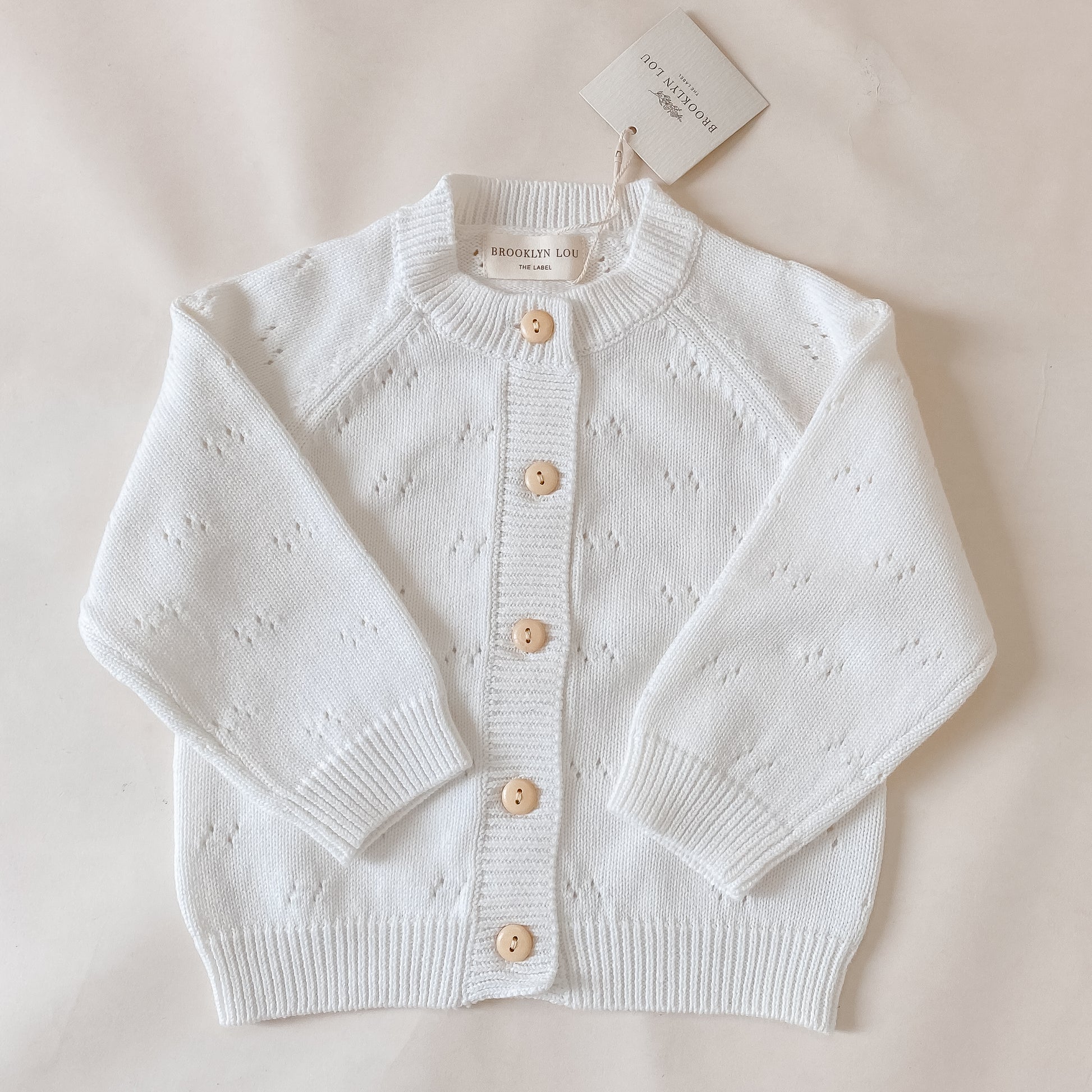 White - Pointelle Knit