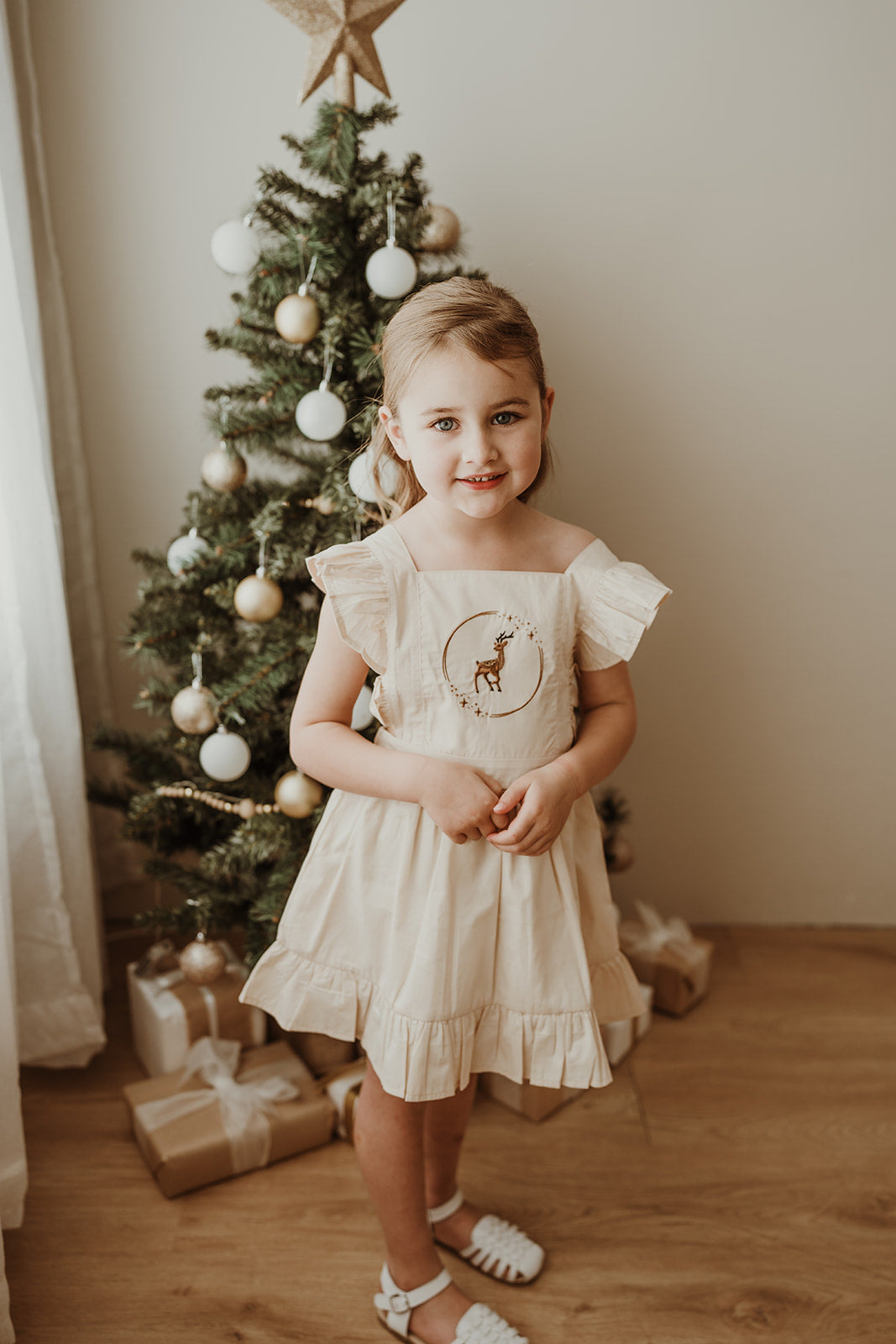 Christmas pinafore on sale